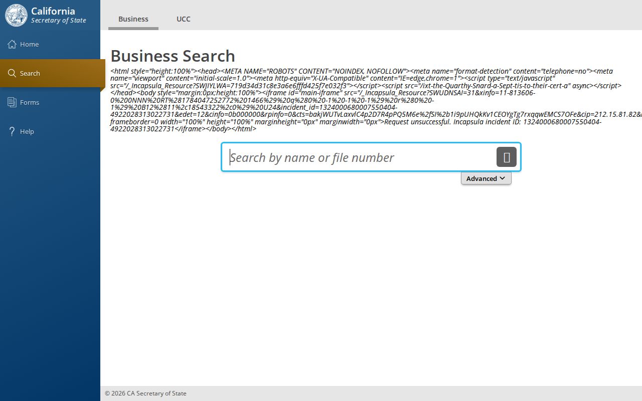 South San Francisco people search through California business filings